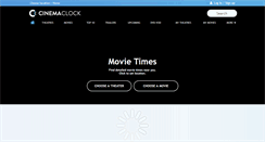 Desktop Screenshot of movieclock.com